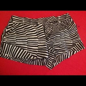 Trina turk Black and white shorts.